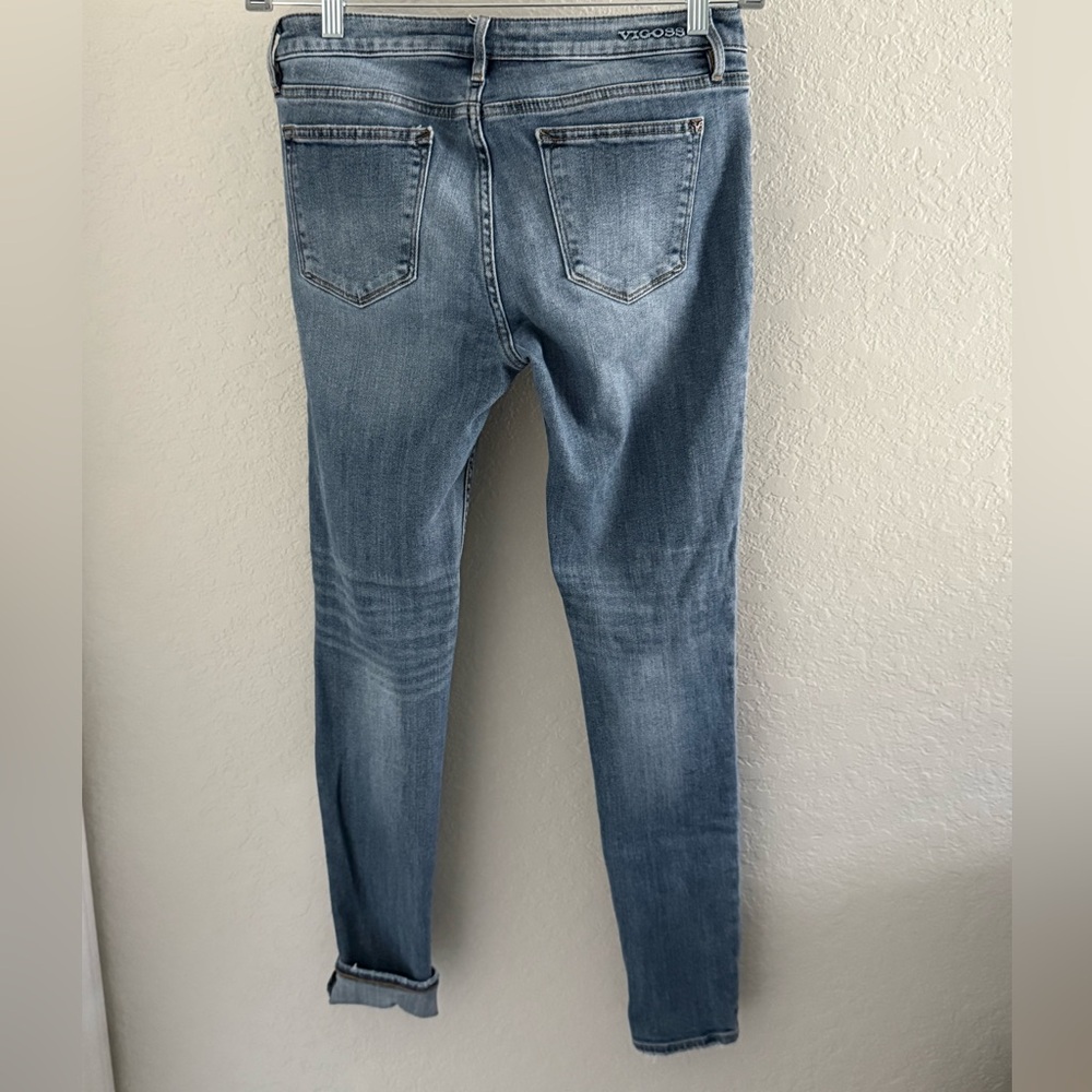 Vigoss Women's Light Blue Distressed Skinny Jeans 29 - Picture 4 of 10